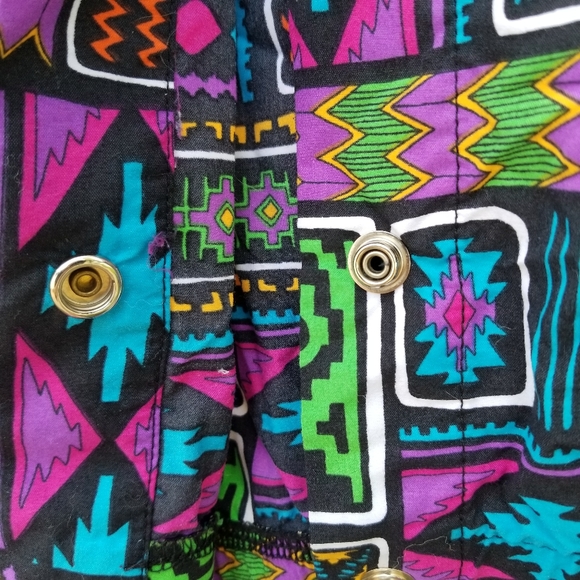 Vintage light wind breaker bomber jacket busy snap close - Picture 6 of 12